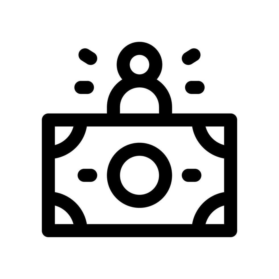 salary line icon. vector icon for your website, mobile, presentation, and logo design.