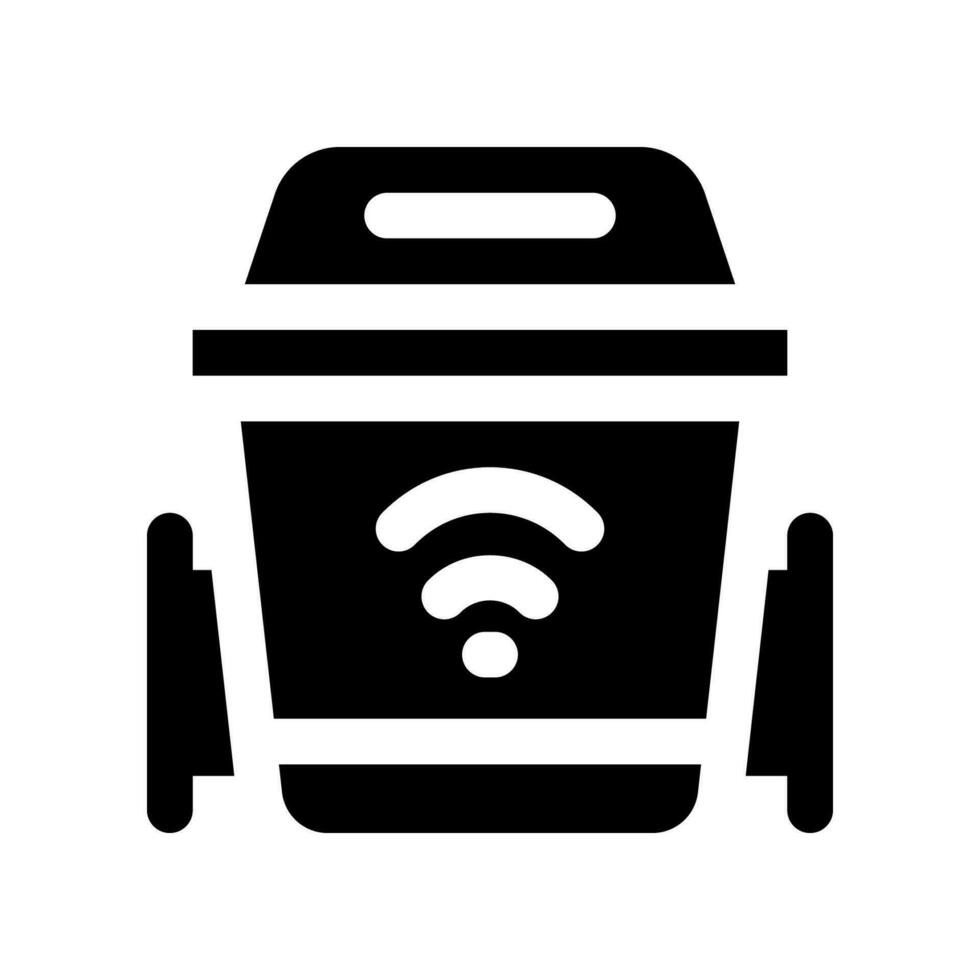 bin solid icon. vector icon for your website, mobile, presentation, and logo design.