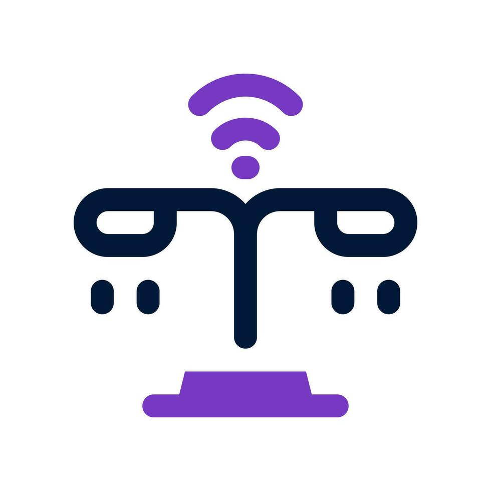 street lamp dual tone icon. vector icon for your website, mobile, presentation, and logo design.
