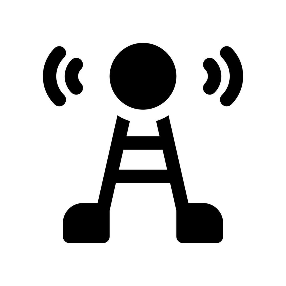 señal torre sólido icono. vector icono para tu sitio web, móvil, presentación, y logo diseño.