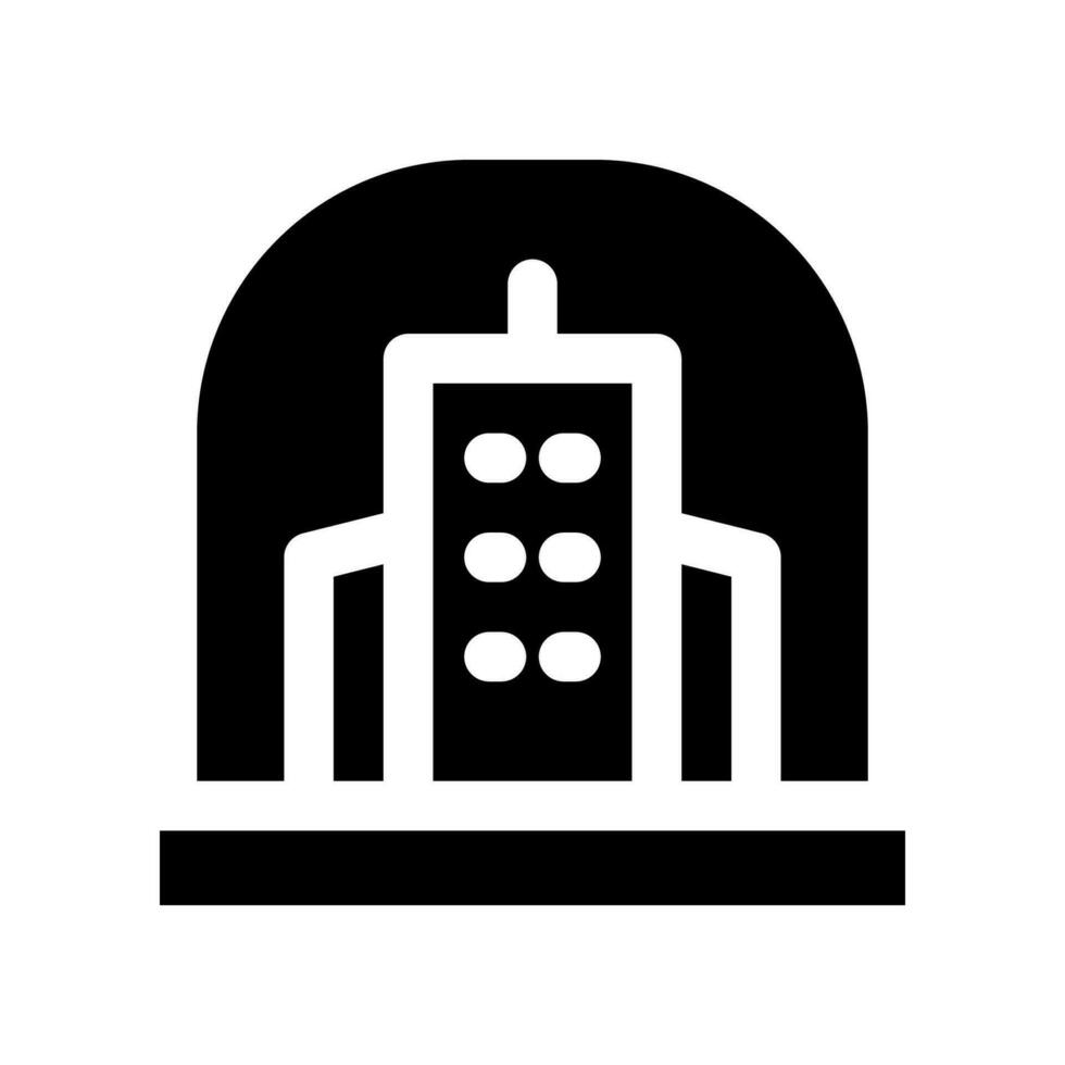 dome city solid icon. vector icon for your website, mobile, presentation, and logo design.