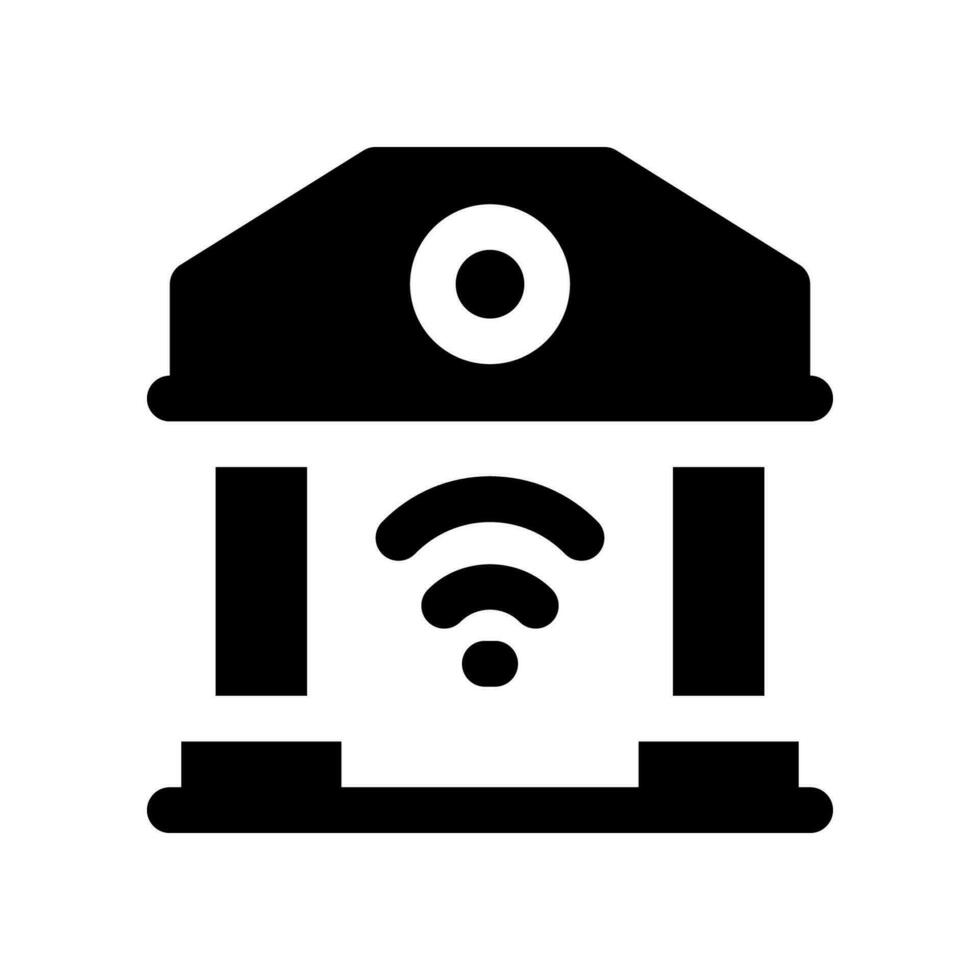 bank solid icon. vector icon for your website, mobile, presentation, and logo design.