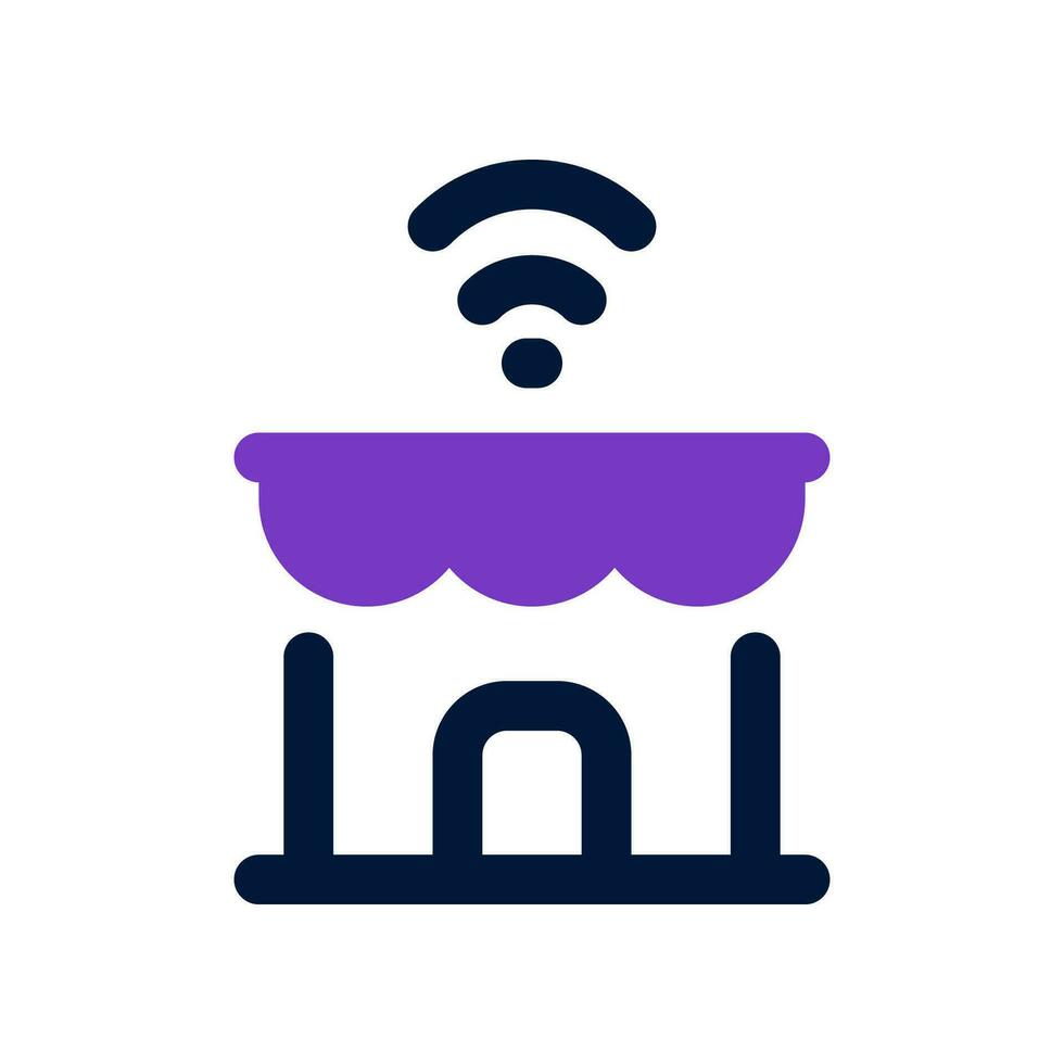 shop dual tone icon. vector icon for your website, mobile, presentation, and logo design.