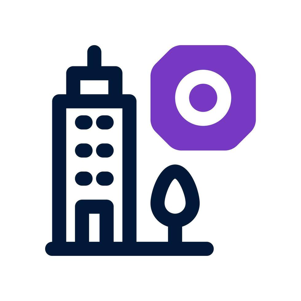 city setting dual tone icon. vector icon for your website, mobile, presentation, and logo design.