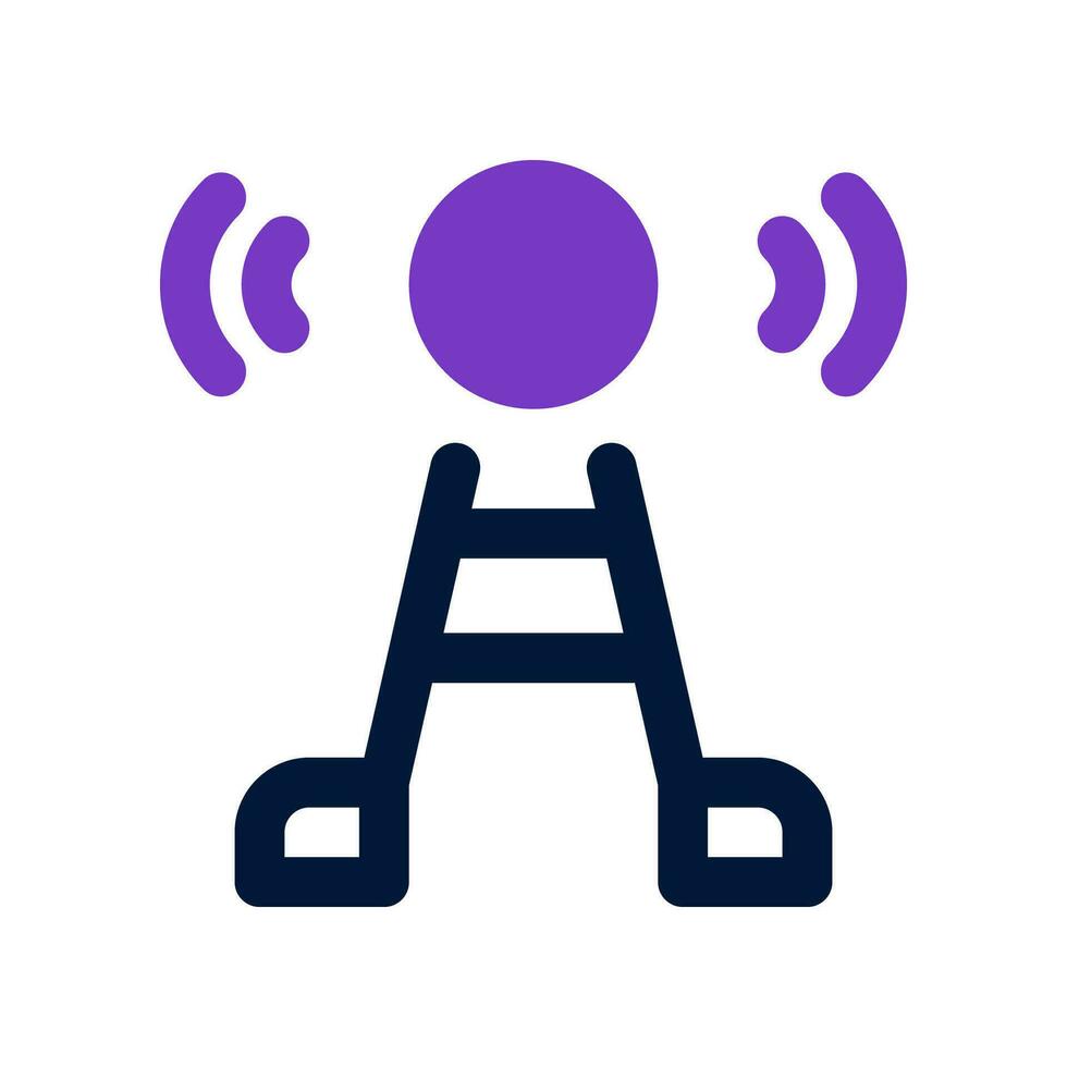 signal tower dual tone icon. vector icon for your website, mobile, presentation, and logo design.