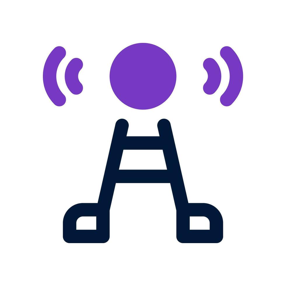 signal tower dual tone icon. vector icon for your website, mobile, presentation, and logo design.