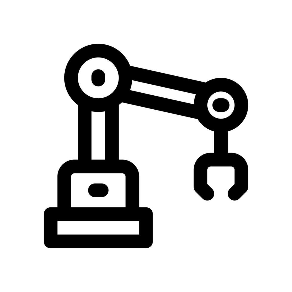 robot arm line icon. vector icon for your website, mobile, presentation, and logo design.