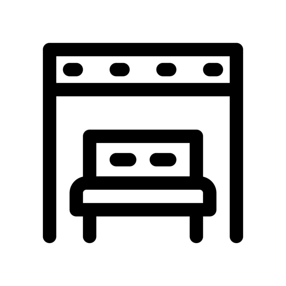 bus station line icon. vector icon for your website, mobile, presentation, and logo design.