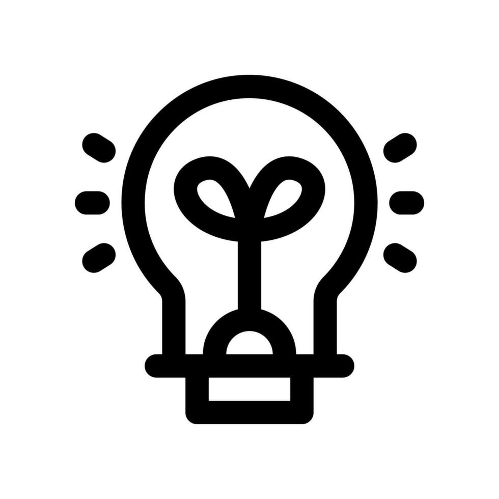 light bulb line icon. vector icon for your website, mobile, presentation, and logo design.