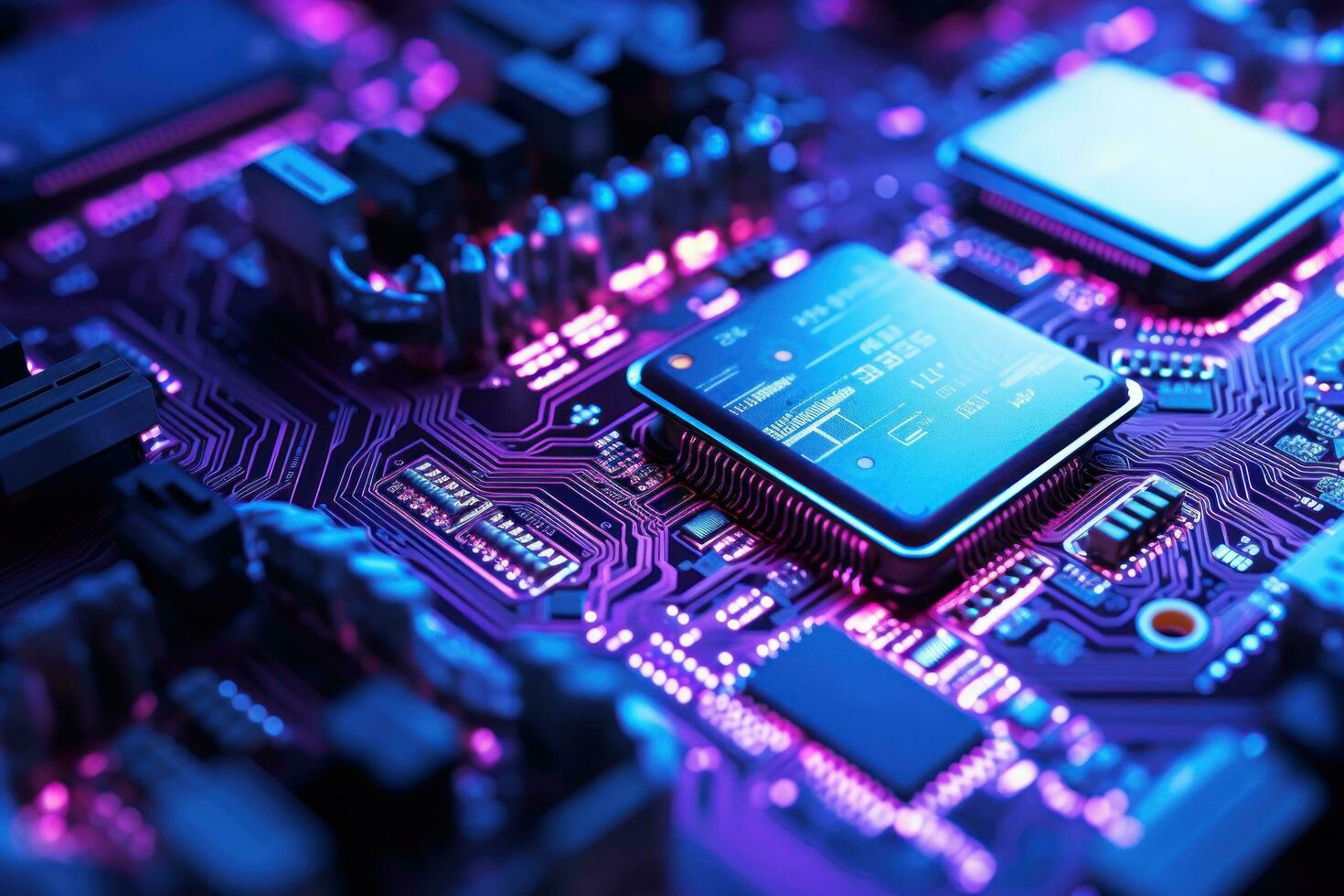 Electronic circuit board photo