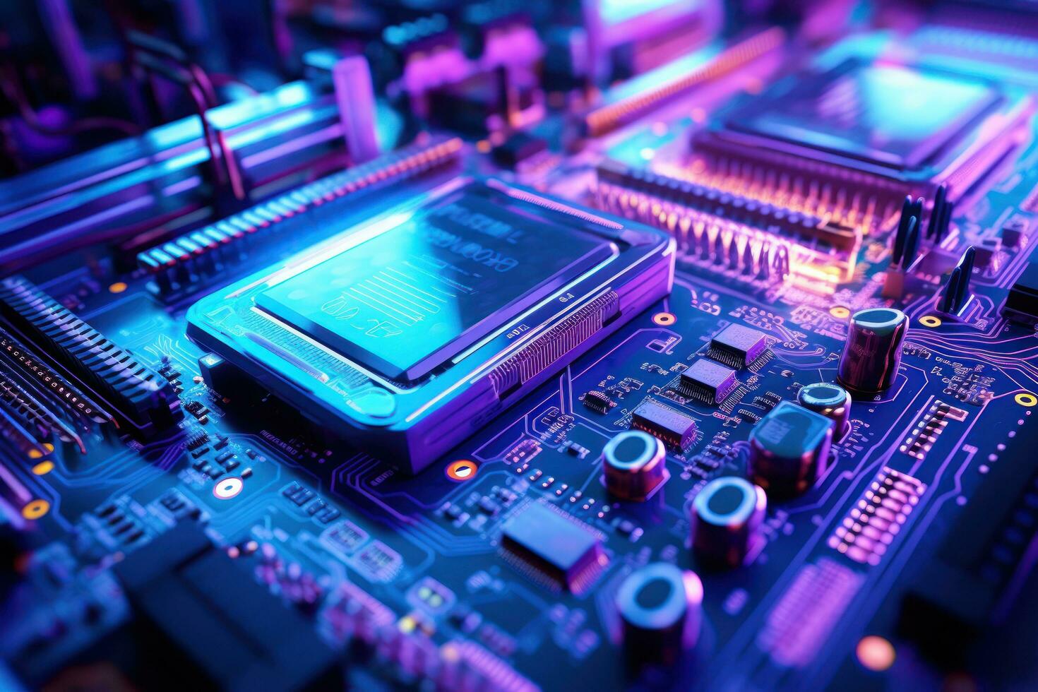 Electronic circuit board photo
