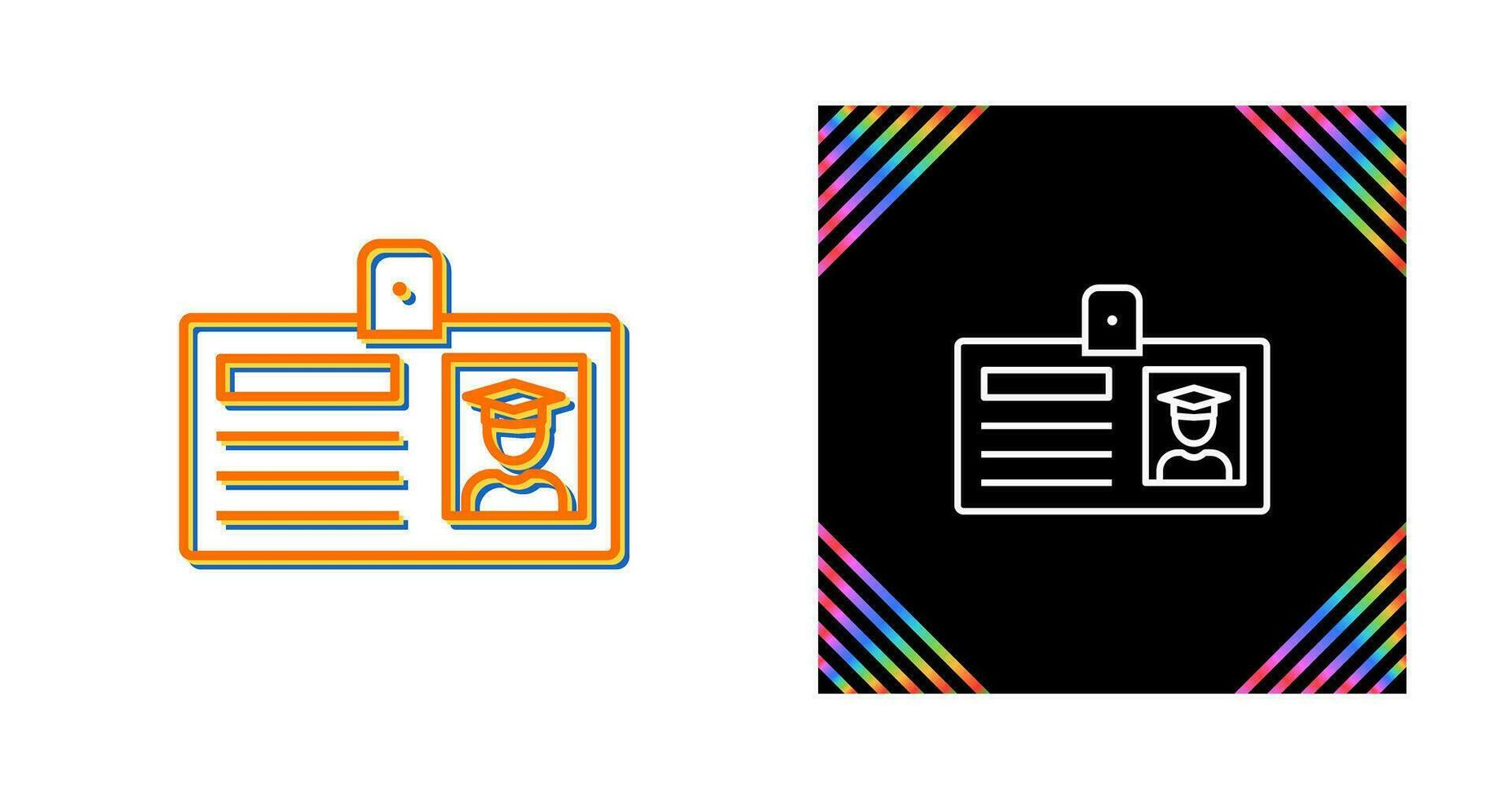 Student ID Card Vector Icon