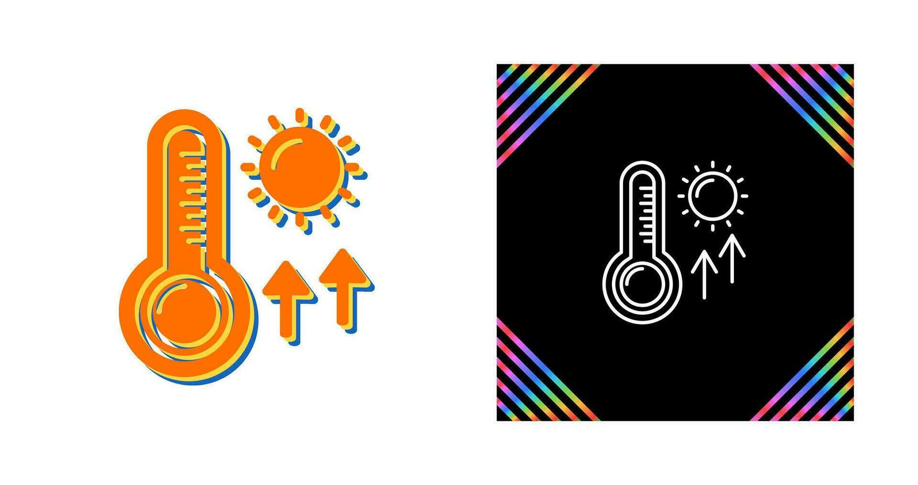 High Temperatures Vector Icon