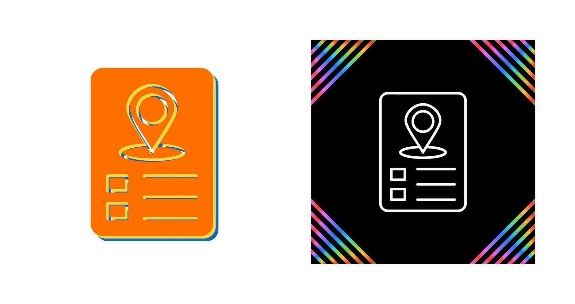 Itinerary Vector Icon
