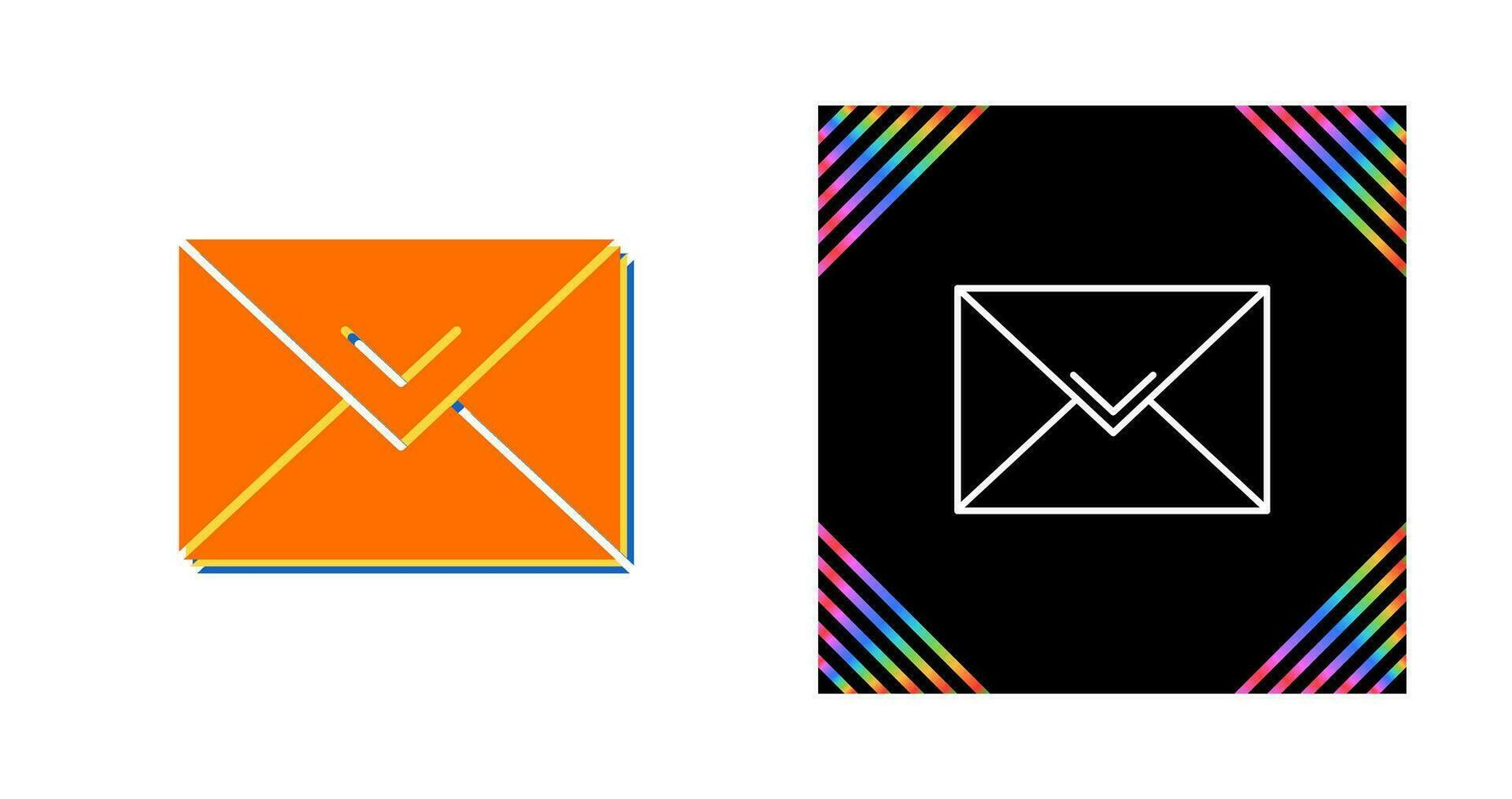 icono de vector de correo