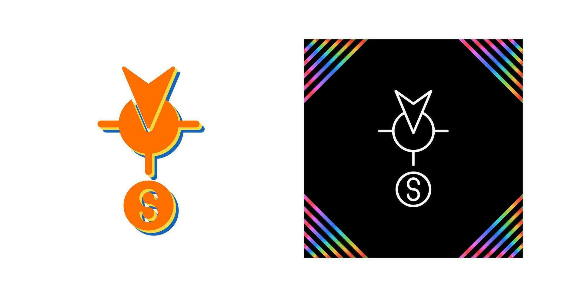 South Vector Icon