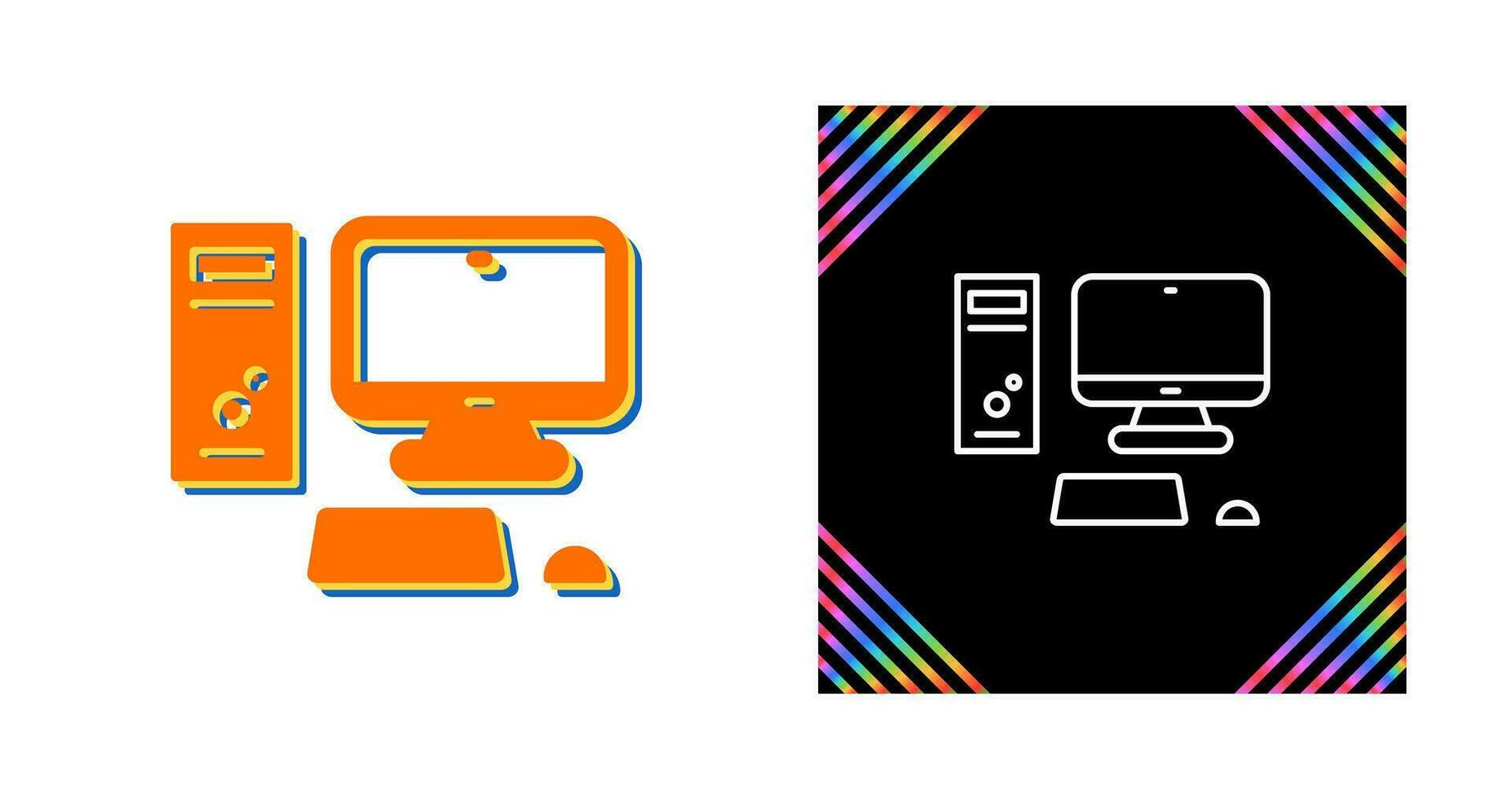 Computer Vector Icon