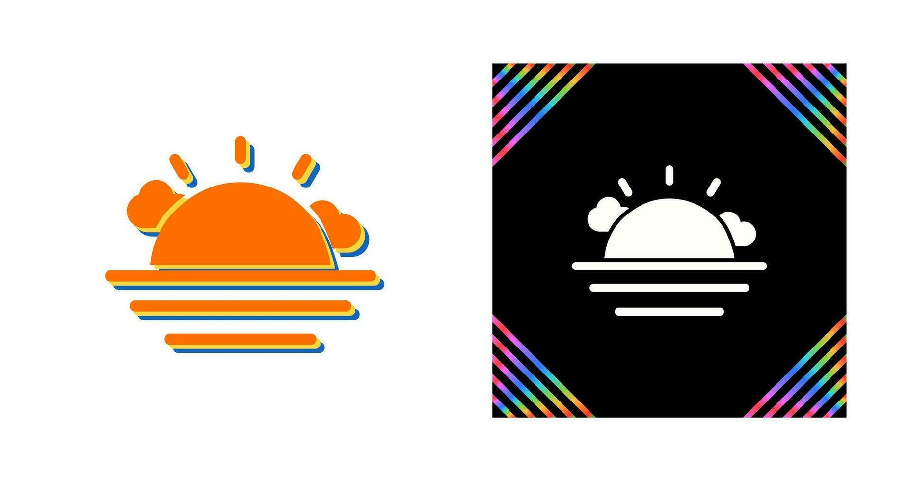 Sunset Vector Icon