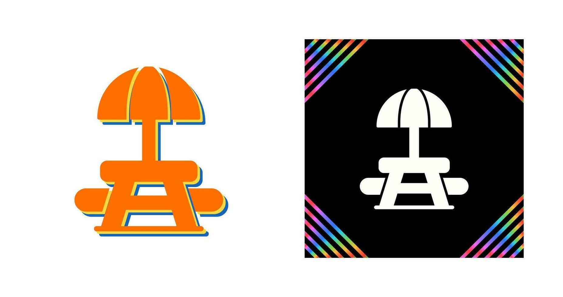 Picnic Table Vector Icon