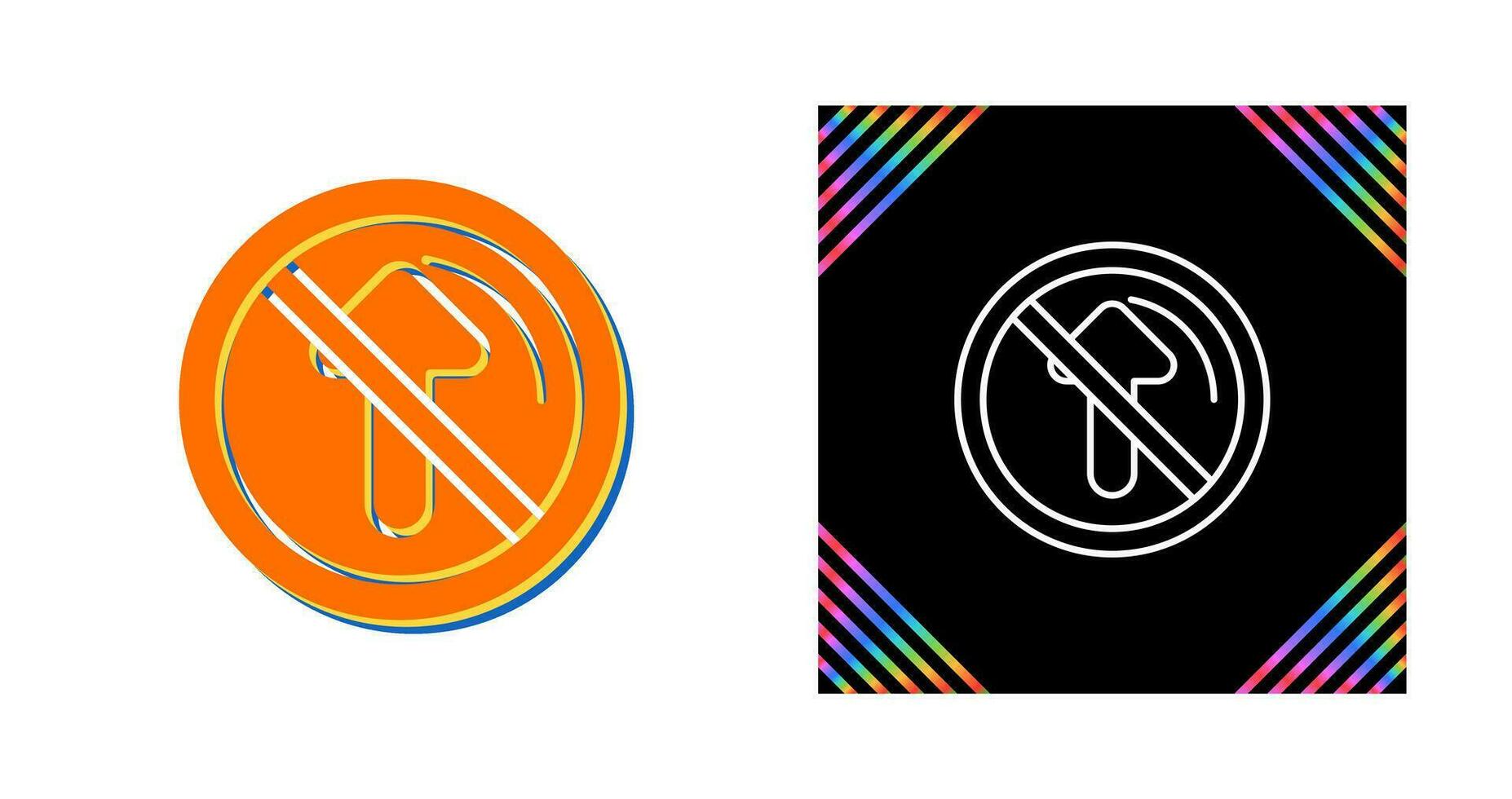 No Passing Vector Icon