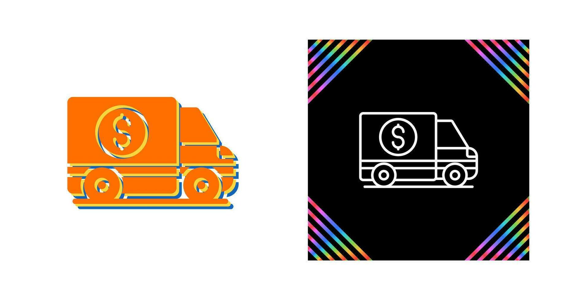 Money Truck Vector Icon