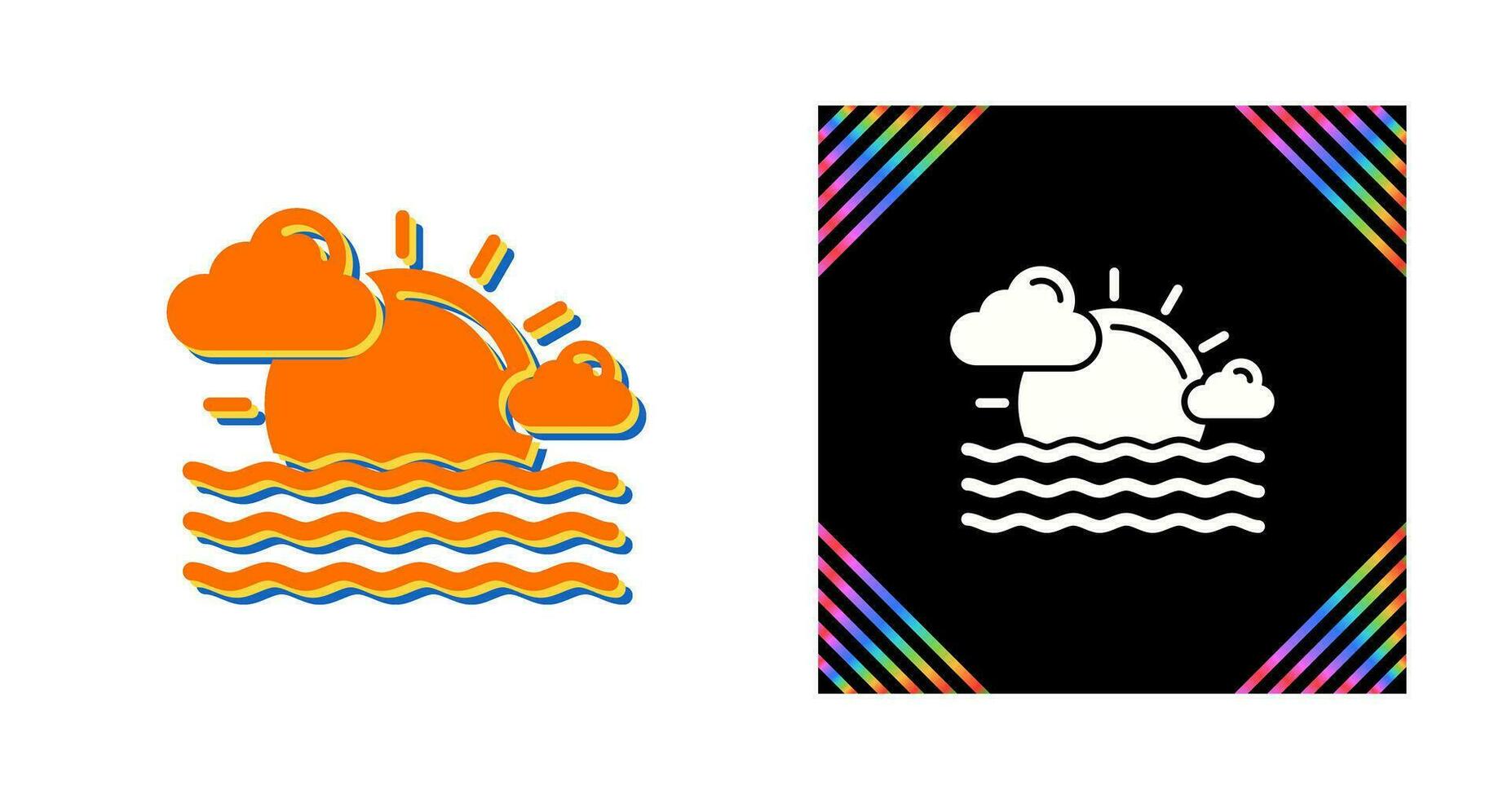 Sunset Vector Icon