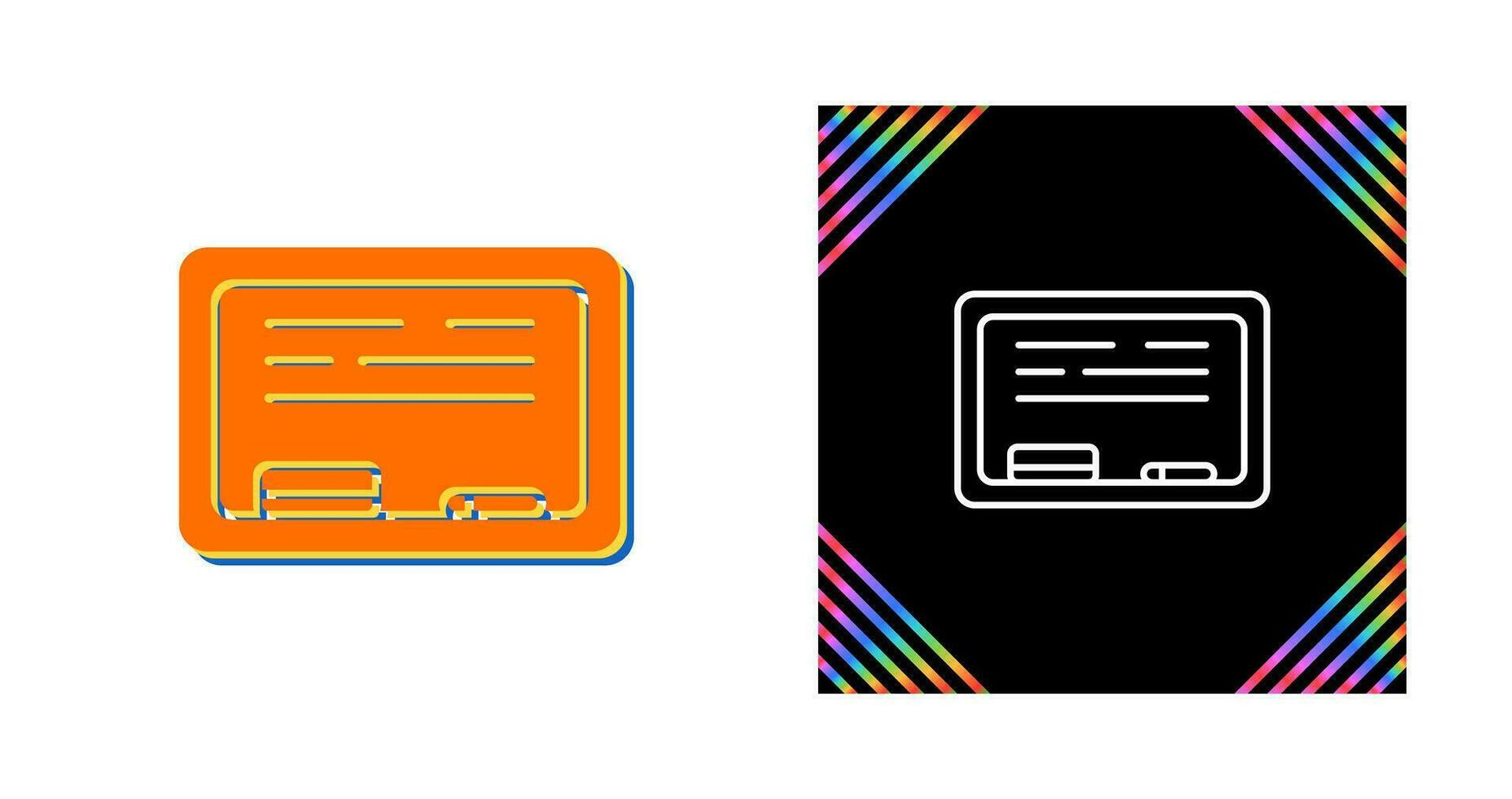 White Board Vector Icon