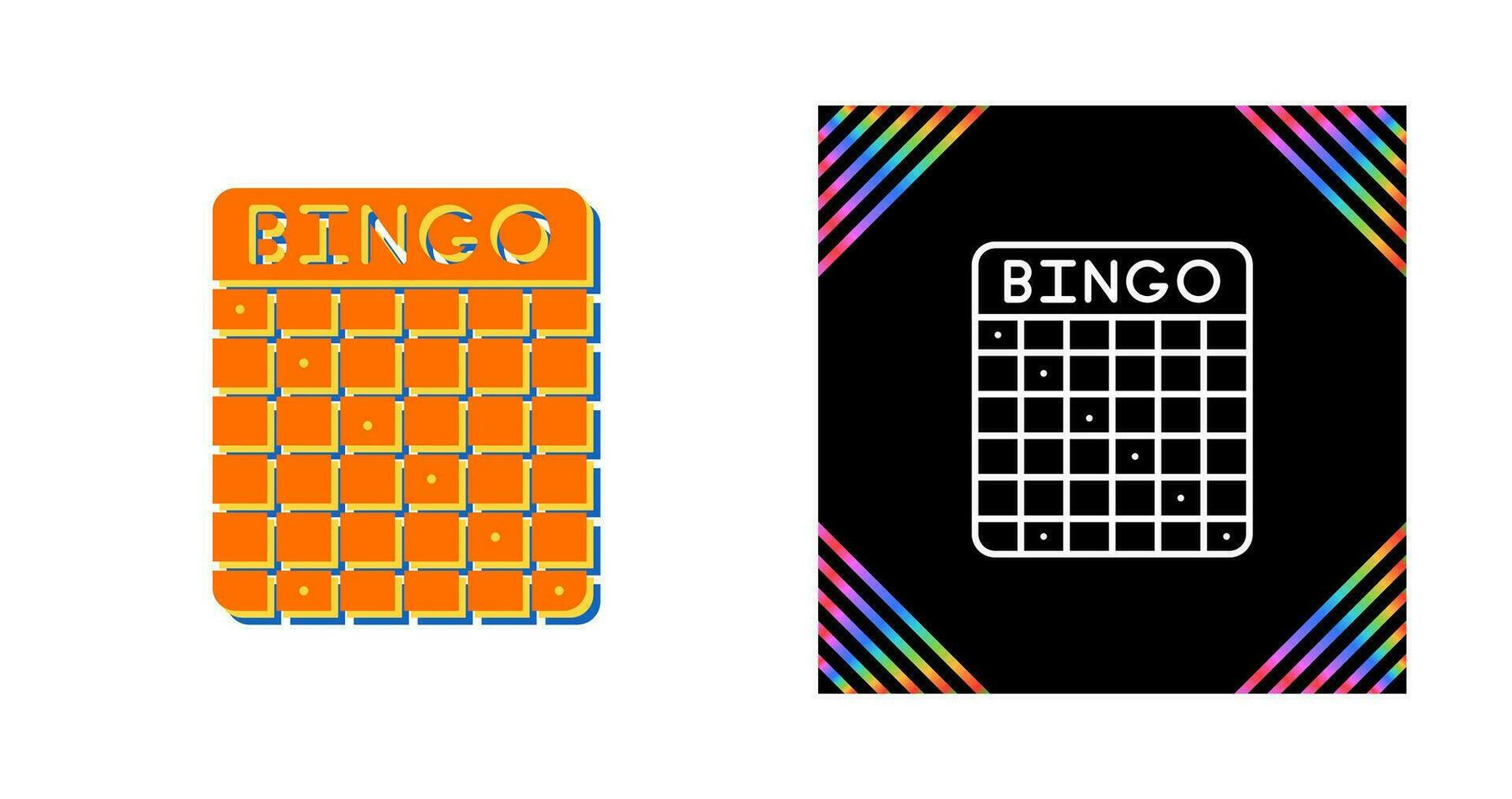 icono de vector de bingo