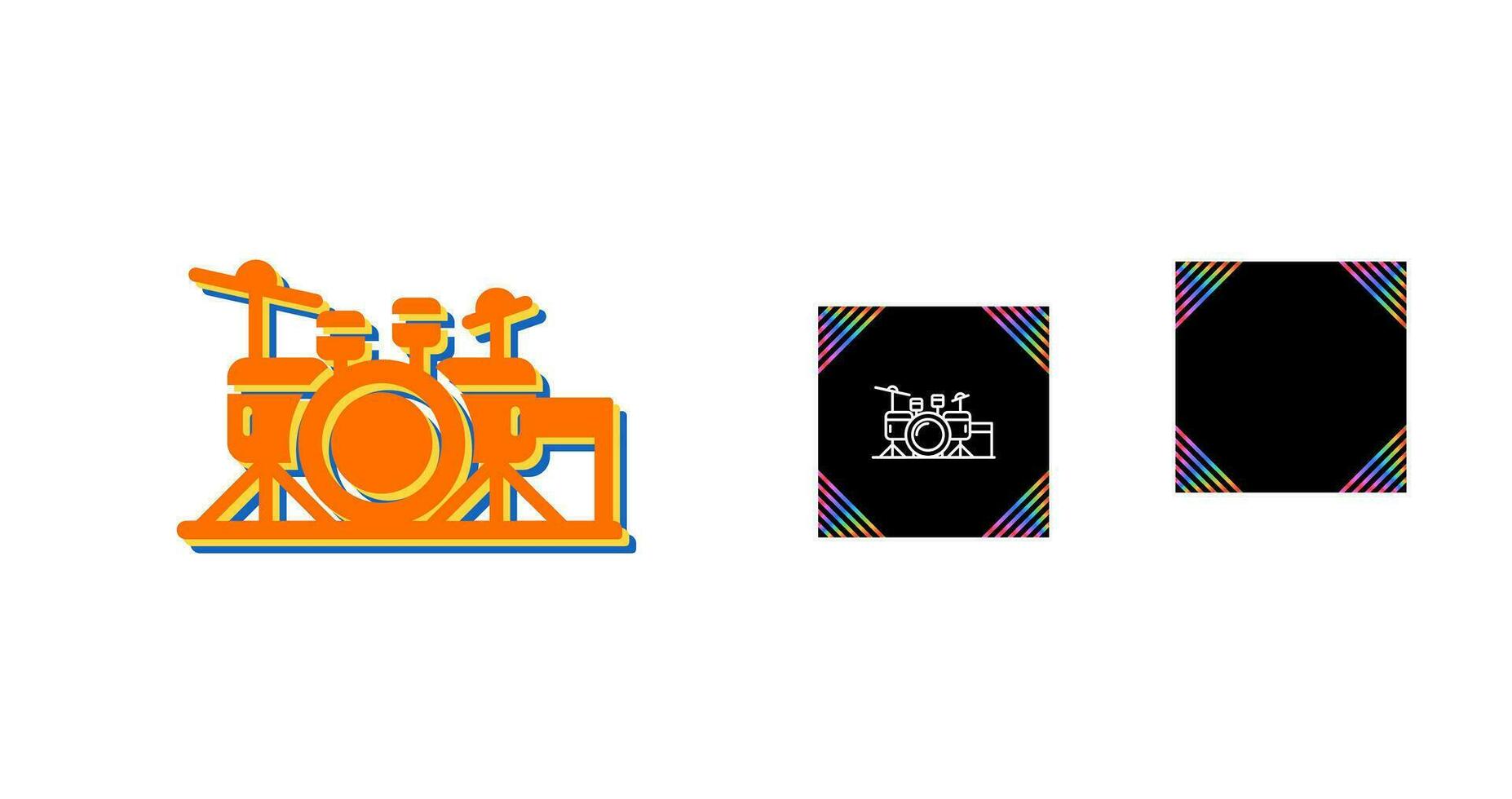 Drum Set Vector Icon