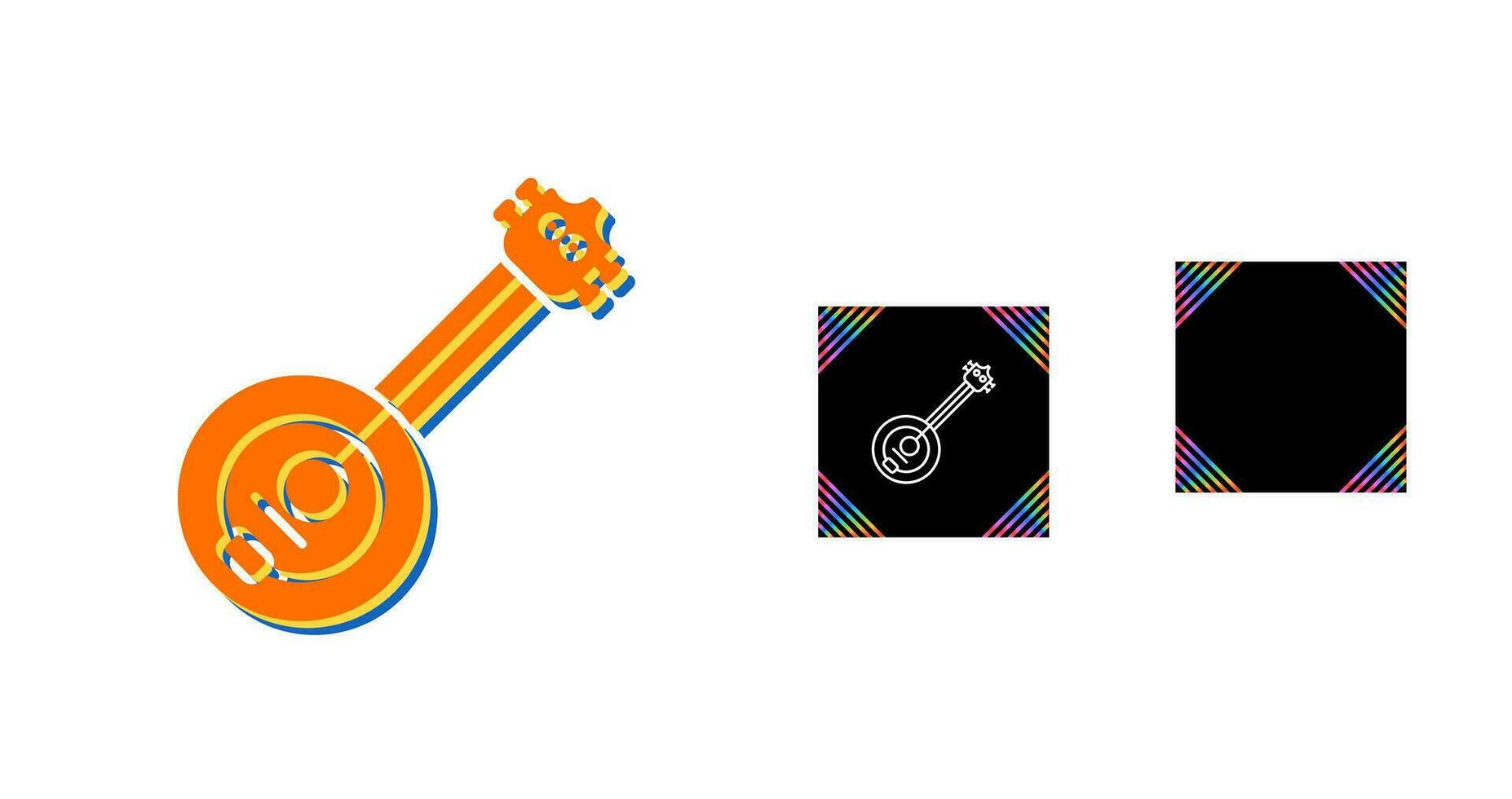 icono de vector de banjo