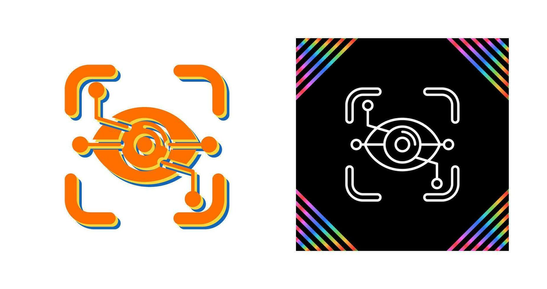 Eye Recognition Vector Icon