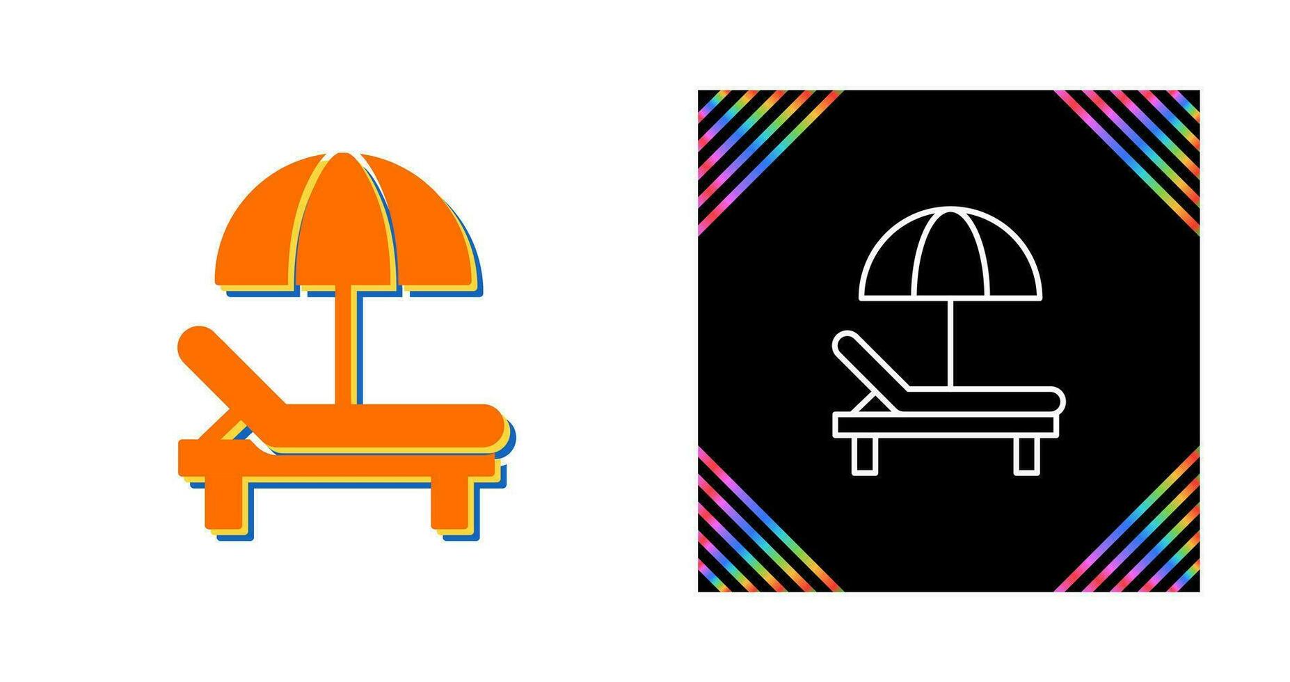 Sunbed Vector Icon