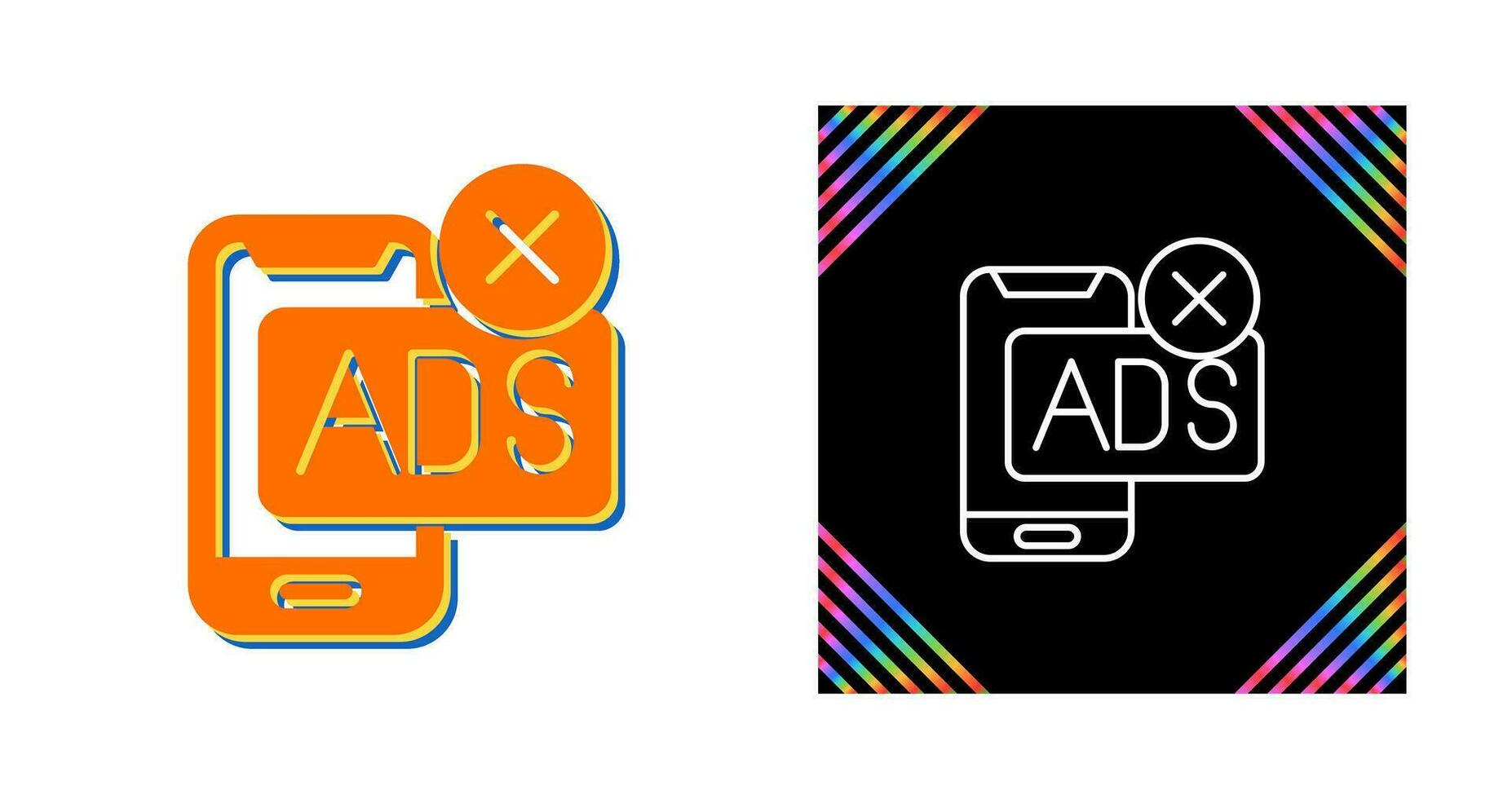 AD Block Vector Icon