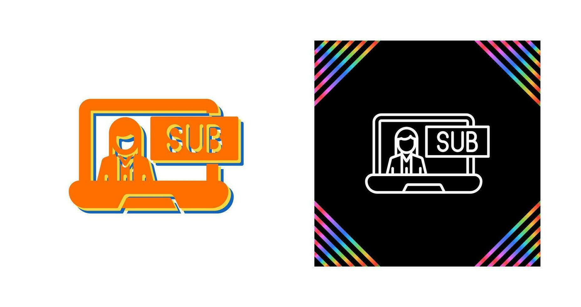 Subscriber Model Vector Icon