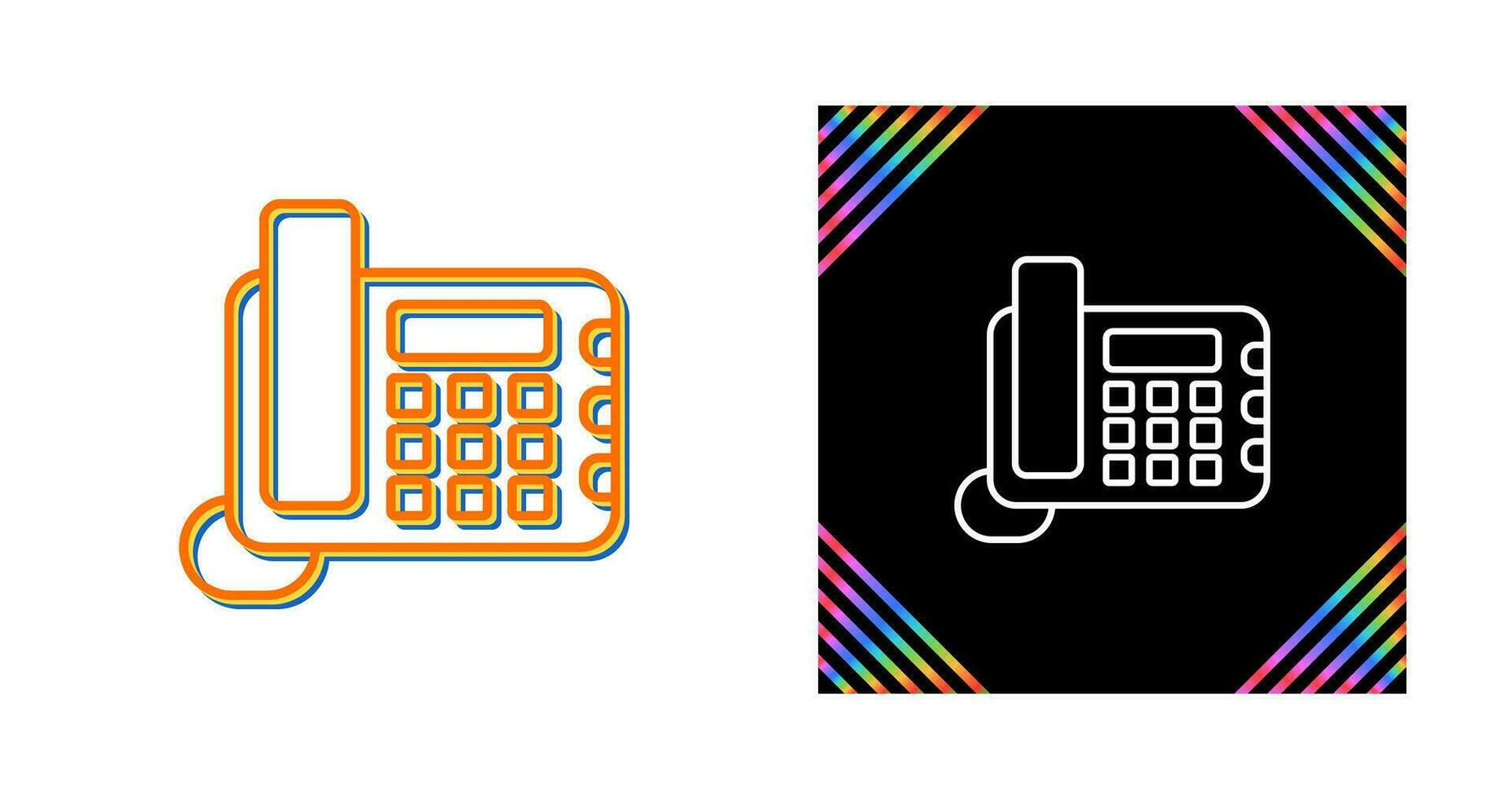 Land Line Phone Vector Icon