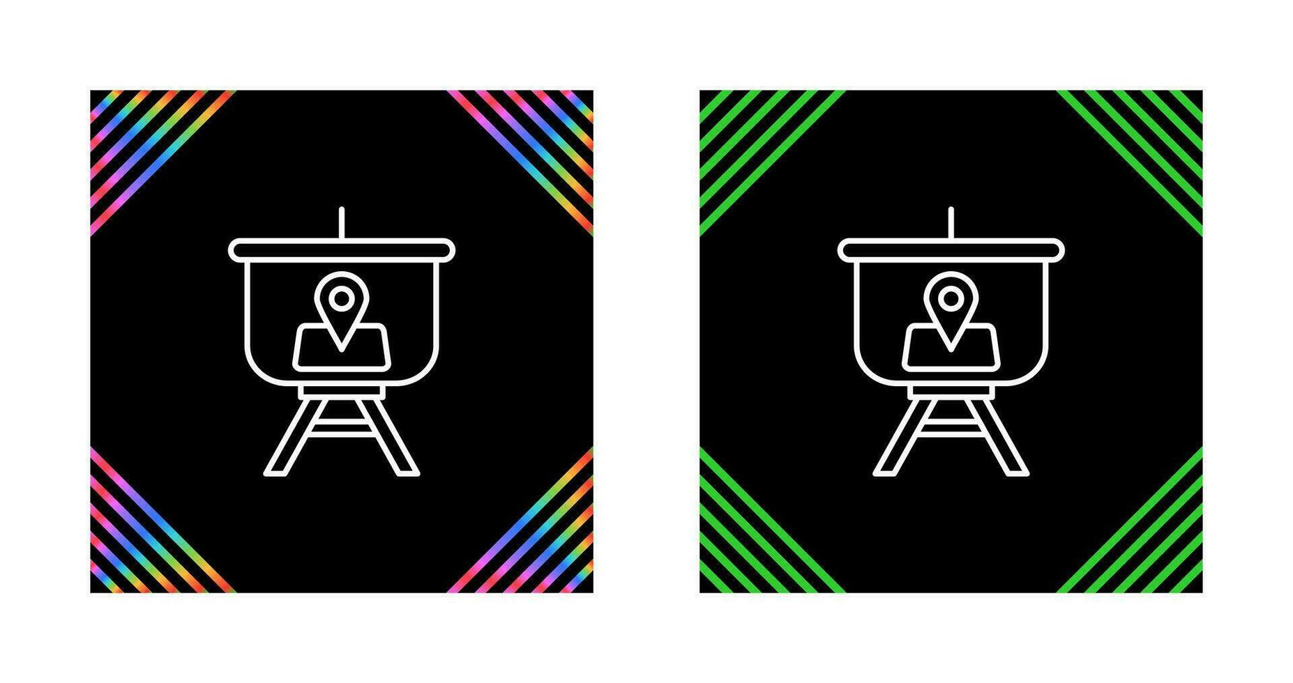 Location Presentation Vector Icon