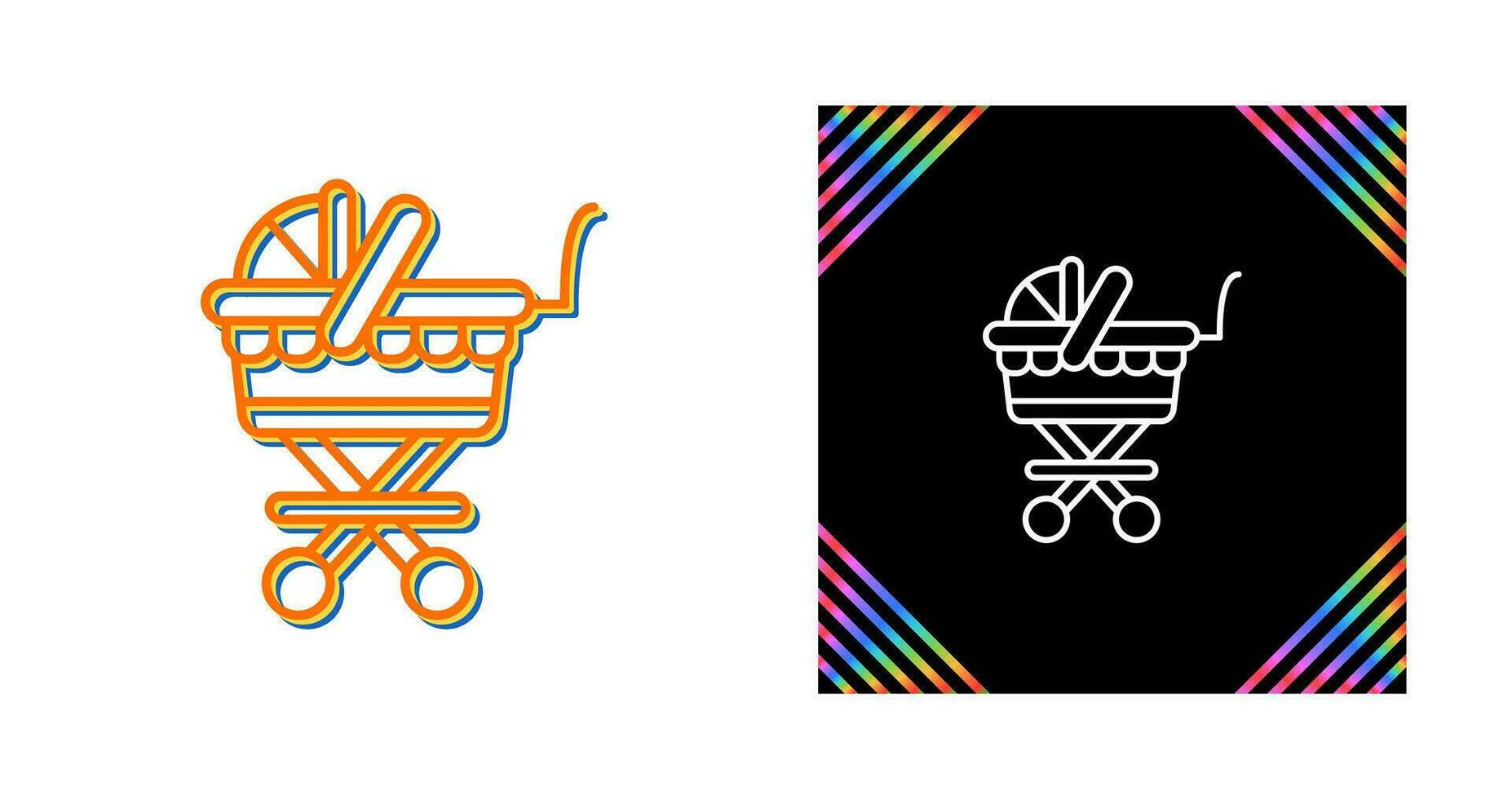 Baby Carriage Vector Icon