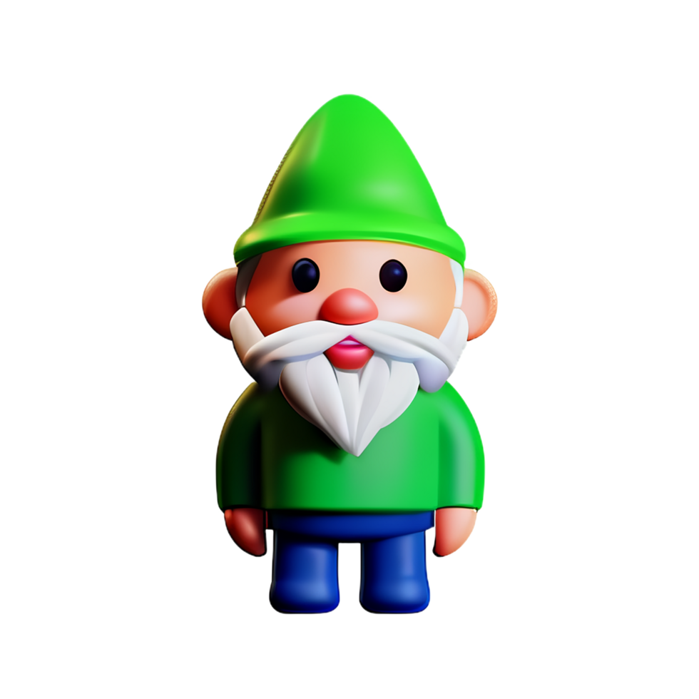 Gnome 3d rendering icon illustration png