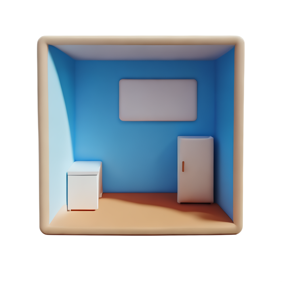 room 3d rendering icon illustration png