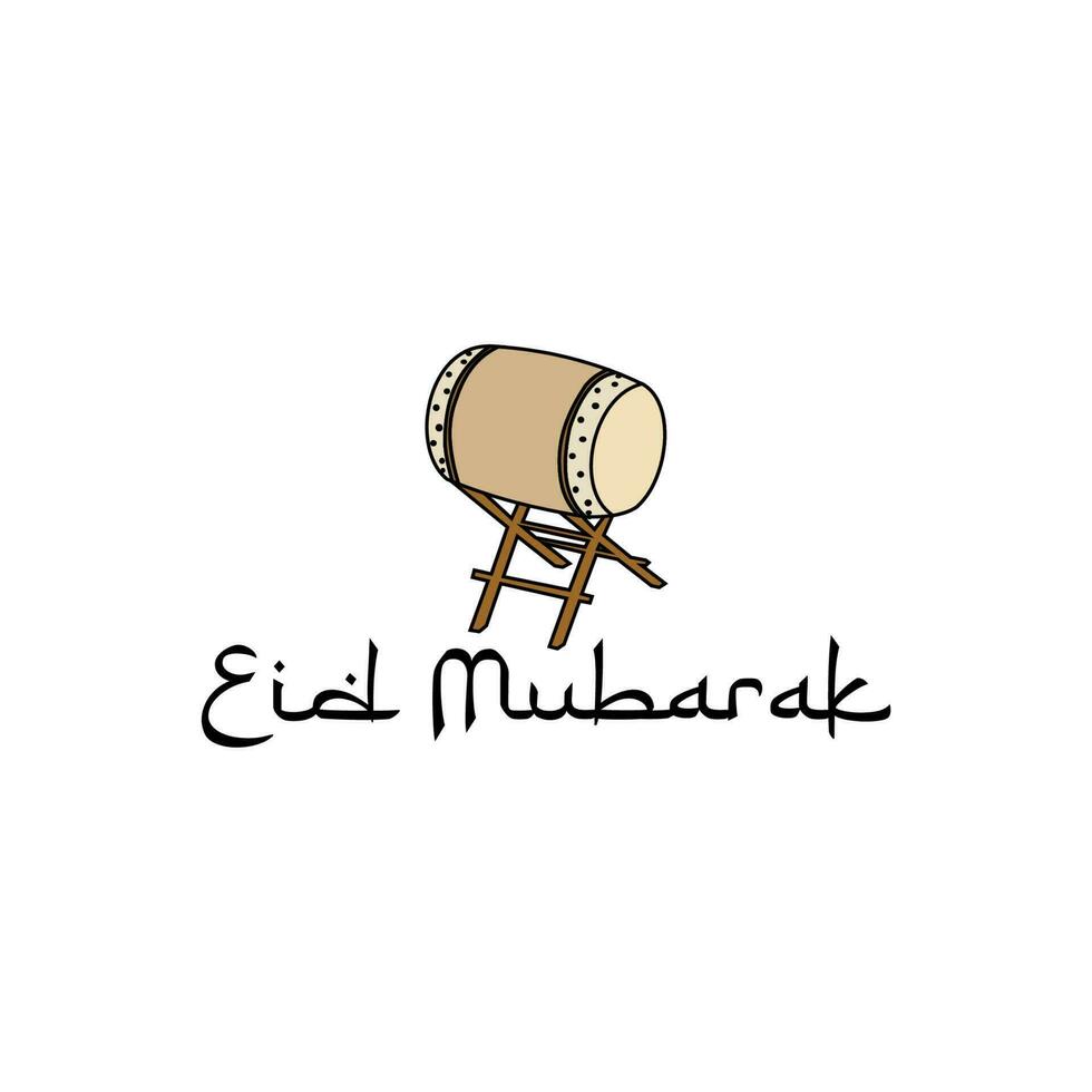 tambor contento eid Mubarak vector