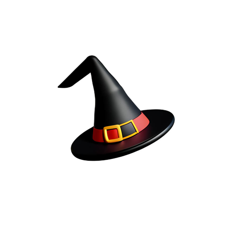 witch 3d rendering icon illustration png