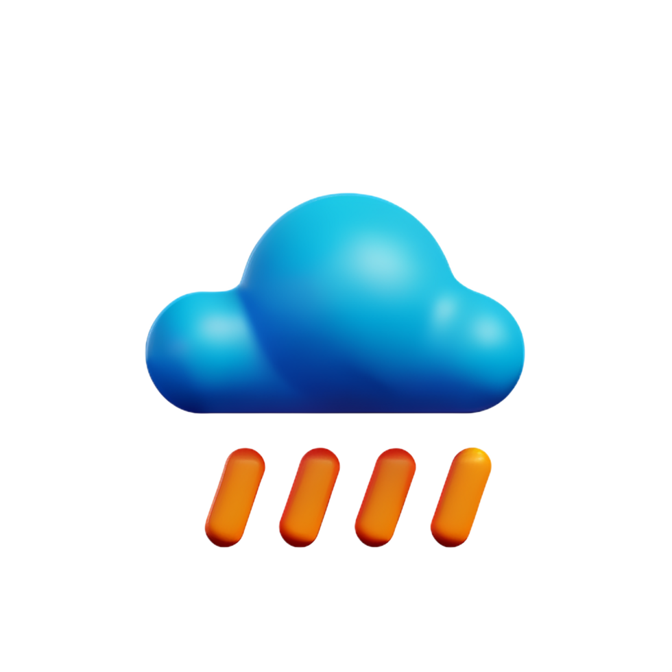 weather 3d rendering icon illustration png
