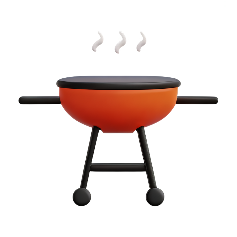 bbq 3d rendering icon illustration png
