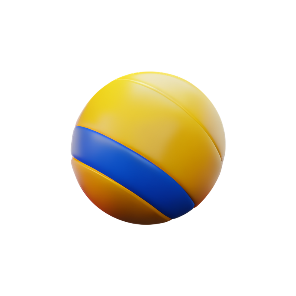 volleyball 3d rendering icon illustration png