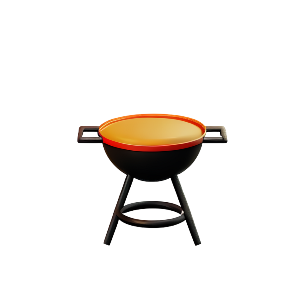 bbq 3d rendering icon illustration png