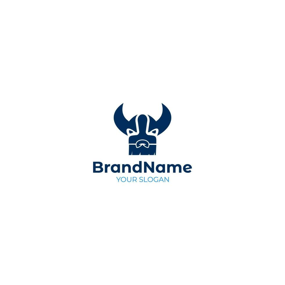 Devil Brush Logo Design Vector