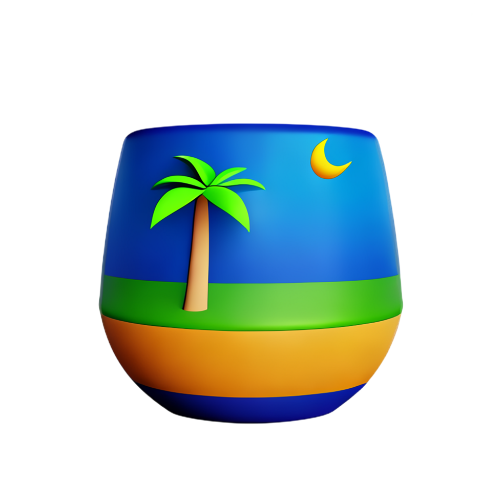 tropical 3d le rendu icône illustration png