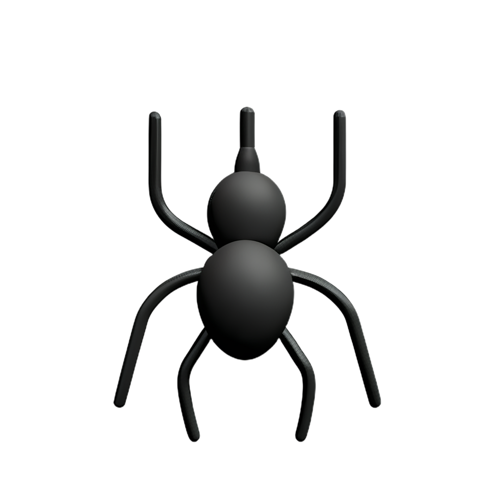 spider 3d rendering icon illustration png