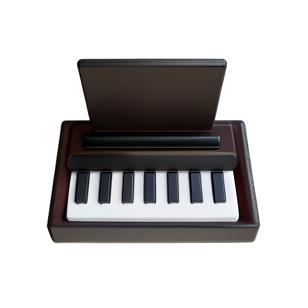 piano 3d rendering icon illustration png