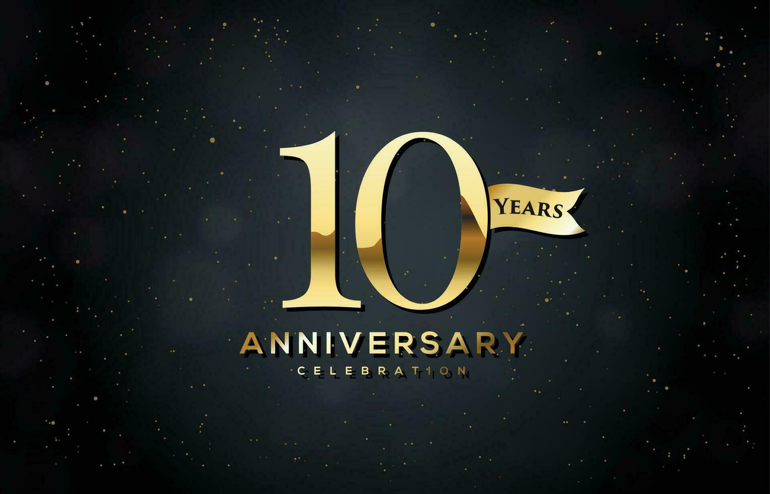 10 Years Anniversary celebration vector  design